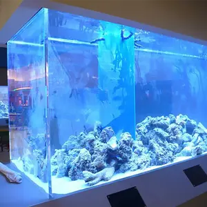 Clear transparent large aquarium acrylic fish tank, 4ft x 8ft thick acrylic sheet for aquarium fish tank acrylic@