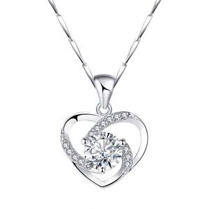 Collier Pendentif Cœur Classique en Alliage de Zinc Plaqué Or Antique, Cadeau Romantique pour Femme, Vente en Gros, Anniversaire - Product Image 6