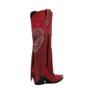 <span class=keywords><strong>Botas</strong></span> Vaqueras WETKISS 2026 <span class=keywords><strong>para</strong></span> San Valentín, <span class=keywords><strong>Botas</strong></span> Occidentales con Punta de Acero, Tacón <span class=keywords><strong>Grueso</strong></span>, Flecos Rojos, <span class=keywords><strong>Botas</strong></span> de Vaquera con Corazón de Diamantes de Imitación <span class=keywords><strong>para</strong></span> Mujer - Product Image 4