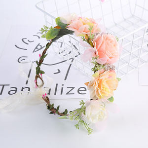 Mujeres <span class=keywords><strong>flores</strong></span> artificiales accesorio para el cabello nueva moda ajustable boda <span class=keywords><strong>novia</strong></span> <span class=keywords><strong>flores</strong></span> tocado dama de honor tocado - Product Image 2