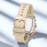 Montre à quartz NAVIFORCE 7124, mode, lumière nocturne, étanche, calendrier, bracelet en silicone, sport, unisexe, montres de date pour hommes et femmes
