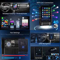 Hikity Layar Sentuh Incell 2K 12.95'' untuk Ford F150 2013-2014 Stereo Mobil Wireless CarPlay/Android Auto 4+64G 8-Core DSP 4G LTE