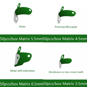 Bandes matricielles sectionnelles dentaires, bandes matricielles métalliques avec revêtement antiadhésif PTFE, matrices profilées sectionnelles dentaires élastiques - Product Image 4