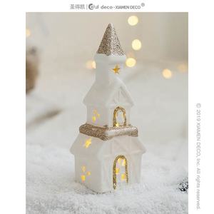 Décorations pour la <span class=keywords><strong>maison</strong></span>, décoration de bureau lumineuse, cadeaux de Noël, cadeaux pour enfants, Père Noël en céramique, bonhomme de neige - Product Image 6