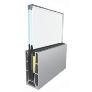 Aluminum <b>Profile</b> 6000 Series T351 T851 Alloy Glass Wall System with Cutting Service - Product Image 1