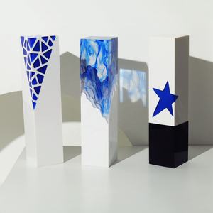 Trophée en résine vierge, personnalisable pour cadeau d'entreprise, trophées avec <span class=keywords><strong>logo</strong></span> gravé - Product Image 2