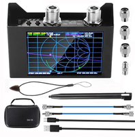 Analyseur d'antenne NanoVNA SAA-2N VNA Boîtier métallique Affichage 4 pouces Analyseur de réseau vectoriel 50KHz -3GHz, HF VHF UHF Nano VNA