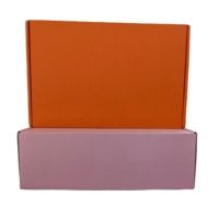 Colorido negro Rosa troquelado cajas corrugadas Autobloqueo con logotipo personalizado