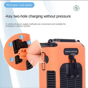 Ventilateur portable Socool 8000 mAh avec clip de ceinture USB, ventilateur sans lame rechargeable multi-usages pour voiture, table, utilisation en extérieur - Product Image 5