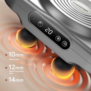 Pistola de masaje profundo de cuerpo completo inalámbrica automática con certificación CE, herramienta de Fascia de seis cabezales para relajación muscular de alta frecuencia, uso doméstico - Product Image 5