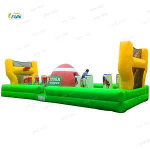 Toboggan aquatique gonflable en PVC <span class=keywords><strong>pas</strong></span> <span class=keywords><strong>cher</strong></span>, toboggan à obstacles Toxic Rush, toboggan à double voie, château gonflable, sports de plein air, installation facile - Product Image 4