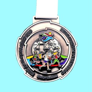 Medalla de Maratón Personalizada Taiyao, Aleación de Zinc, Grabado en Relieve, Duradera, Premio Deportivo para Exteriores - Product Image 1