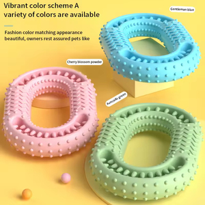 Dayanıklı İnteraktif Köpek Çiğneme Oyuncağı TPR Kauçuk Diş Temizleme ve Ödül Dağıtıcı O-Ring - Product Image 3