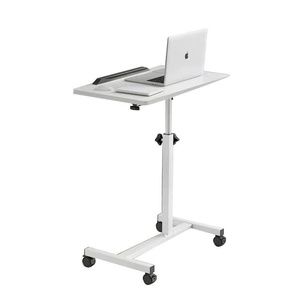 Metal Modern Style Adjustable Height Movable <strong>Sofa</strong> <strong>Side</strong> Bedside Coffee <strong>Table</strong> with Wheels for Living Room Bedroom - Product Image 5
