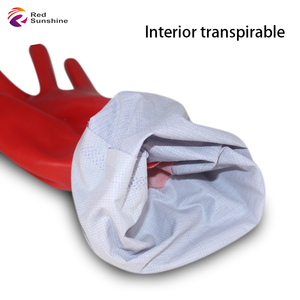 Guantes para lavar platos de Pvc duraderos impermeables para cocina, guantes cálidos para limpieza de tareas domésticas - Product Image 5