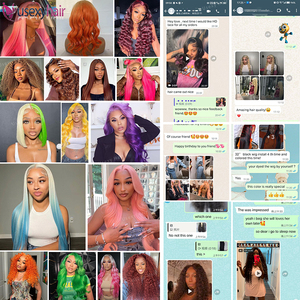 双拉生印度头发99J彩色红酒缅甸卷发产品高清蕾丝假发处女头发供应商黑色女性假发 - Product Image 6