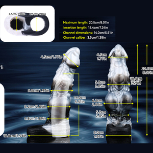 Funda para Pene de Silicona Inteligente de 8'' con Patrones de Vibración Personalizables, Juguete Interactivo, Diseño Dragón de Montaña, para Vibración - Product Image 6