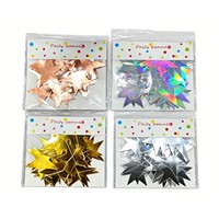 Guirlande en papier étoile pailletée dorée, décoration suspendue pour mariage, anniversaire, Noël, fête