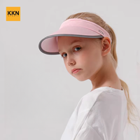 Sombrero Deportivo Personalizable KKN con Parte Superior Abierta, Ala Ancha, Secado Rápido, Protección Solar UV para Niños, Ideal para Correr, Montar a Caballo y Tenis