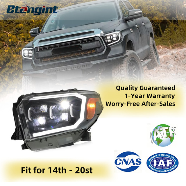 LED Headlamp Automatic Illumination System Automotive Headlights Vehicle Components Suitable for Toyota 14th - 20st Tundra