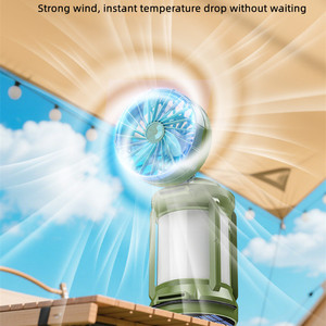 Ventilador Solar para Exteriores y Lámpara de Camping, Linterna de Emergencia, Lámpara de Camping Multifuncional - Product Image 2