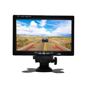 7 inch Car Monitor TFT LCD Display PAL/NTSC 2 Way Video Input Player Car TV Monitor for Car Truck Bus Reverse Rear View Security