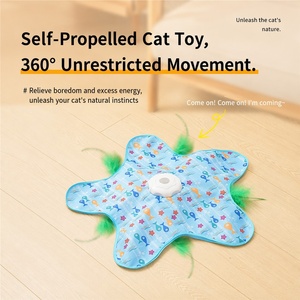 Cubierta Interactiva para Caza de Gatos y Tienda de Escondite con Varita de Juguete, Juguete Automático para Mascotas para Aliviar el Aburrimiento - Product Image 2