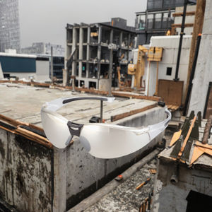 3M HT2012 อุปกรณ์ป้องกันส่วนบุคคล แว่นตานิรภัยสำหรับทำงาน โปร่งใส ป้องกันรอยขีดข่วน ป้องกันฝ้า เลนส์โพลีคาร์บอเนตแบบครึ่งกรอบสำหรับ - Product Image 3