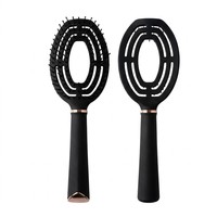 Brosse à cheveux démêlante antistatique en plastique avec coussin d'air, pour massage du cuir chevelu, vente en gros, pour salon et usage domestique, logo personnalisé