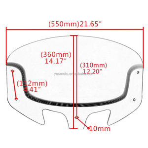 Pare-brise à moteur pour chef indien, couvercle en Polycarbonate noir, qualité supérieure, 1 pièce - Product Image 3