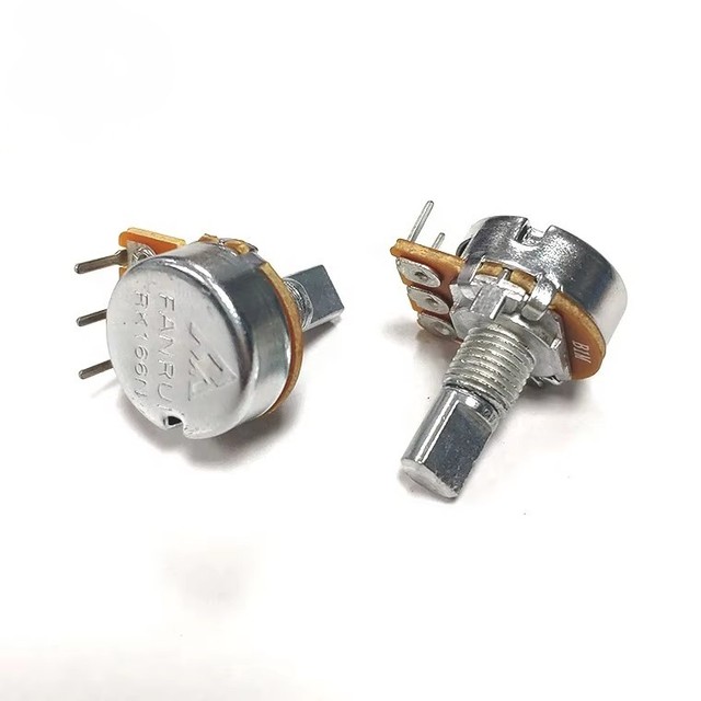 High Quality Single Rotating B100k B1M WH148 Potentiometer with 3-Leads Trans Rotary Potentiometers Rheostats