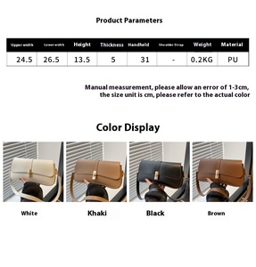 <span class=keywords><strong>Bolsos</strong></span> Cruzados de Diseño de Lujo para Mujer, Bolso de Mensajero de Viaje Moderno, Logotipo Personalizado, Bolso Pequeño Cuadrado para Debajo del Brazo - Product Image 6