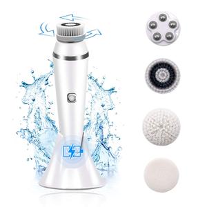 Venta caliente USB Recargable Face Scrub Spin Rotating Deep Pore Cleansing Cepillo de limpieza <span class=keywords><strong>facial</strong></span> 4 en 1 - Product Image 4
