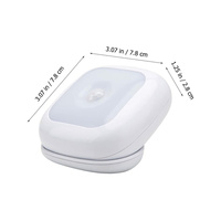 Lumière murale LED à détecteur de mouvement automatique minimaliste personnalisée en ABS pour extérieur, porte, escalier, cuisine, chevet