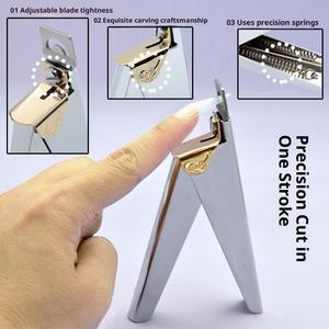 Vente en gros usine : Ciseaux en acier inoxydable <span class=keywords><strong>pour</strong></span> extension d'<span class=keywords><strong>ongles</strong></span>, à clipser, en forme de U, à lame plate, <span class=keywords><strong>pour</strong></span> DIY des <span class=keywords><strong>ongles</strong></span> et des orteils - Product Image 2