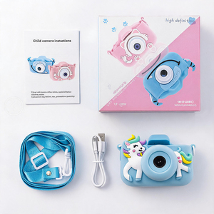 Appareil‑photo jouet numérique enfant double objectif, écran IPS 2,0", <span class=keywords><strong>vidéo</strong></span> 4K HD, zoom 4X, Type‑<span class=keywords><strong>C</strong></span>, carte TF jusqu'à 32 Go - Product Image 5