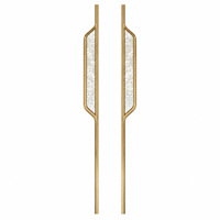 Nouvelle poignée de porte moderne minimaliste de luxe de style chinois avec incrustations de coquillages naturels pour salles de banquet, portes à double battant