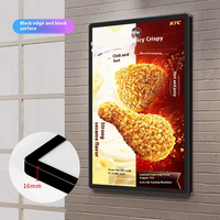 Boîte à lumière LED mince avec cadre en aluminium et étanche IPX3 pour l'affichage de photos et de posters publicitaires à domicile