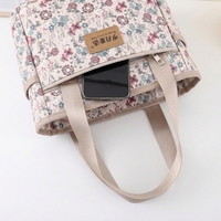 Sac fourre-tout décontracté en tissu doux, multi-poches, taille personnalisée, léger, à porter à la main ou en bandoulière, pour le shopping et les voyages