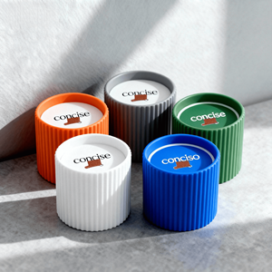 Miễn Phí Tùy Chỉnh Hộp Gốm Lime Cup Sáp Đậu Nành Hương Liệu Nến Nến Thơm Sang Trọng Thích Hợp Cho Văn Phòng Sử Dụng - Product Image 1