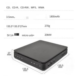 Mini Reproductor de CD Portátil, Batería Recargable, Radio FM USB, Conector de 3.5 mm, Compatible con MP3 y WMA, para Aprendizaje del Inglés y Entretenimiento - Product Image 6
