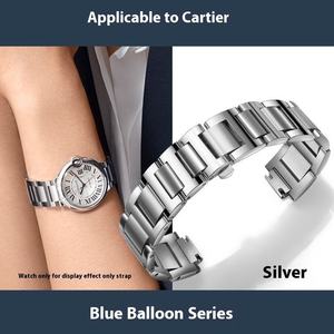 Luxury Blue Balloon Convex <b>Strap</b> Fine Steel Adaptor Card Solid Stainless Steel Watch Chain Buckle Men's Women's Diya Design - Product Image 4