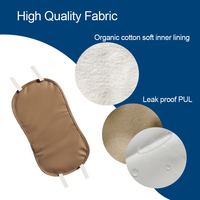 Compresse de coton anti-fuite PUL, sans dégâts, pour huile de ricin, améliore le sommeil, réutilisable, compresse de coton biologique pour l'huile de ricin, enveloppe pour le cou et la taille