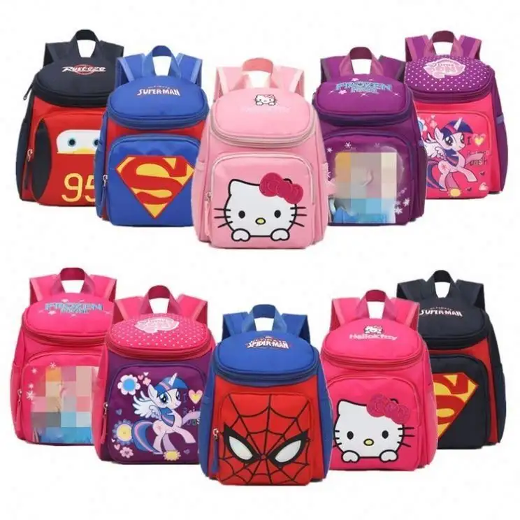 Hot High Quality Custom Logo Cute Cartoon Printing High Capacity Plush Kids School Backpack For Kids