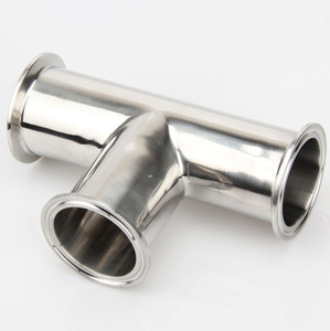 Raccord en T à serrage rapide en <span class=keywords><strong>acier</strong></span> inoxydable 304/316 de qualité sanitaire, à diamètre égal, pour tuyaux - Product Image 3