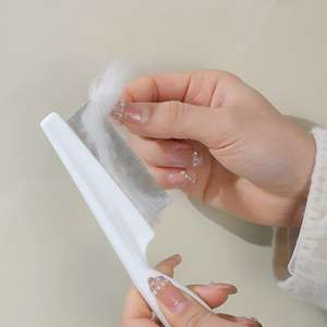 Peine Profesional para Pulgas y Garrapatas de Mascotas |   Cepillo de Dientes Finos para Perros para Eliminar <span class=keywords><strong>Caspa</strong></span>, Crostas y Residuos |   Suave con la Piel de las Mascotas - Product Image 3