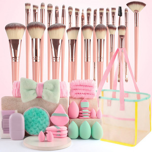 Juego Profesional de 24 Brochas de Maquillaje con Esponja de Belleza, Kit de Brochas Cosméticas para Rostro, Ojos, Base y Polvo, OEM Pri - Product Image 3