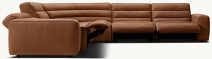 Bộ ghế <span class=keywords><strong>sofa</strong></span> góc 5 món, 4 ghế ngả lưng, chất liệu da, kiểu dáng hiện đại, thoải mái, dùng trong nhà - Product Image 3