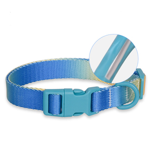 Modisches Farbverlauf-Hundehalsband aus Langlebigem Polyester-Nylon, Hochwertig mit Komfortabler Kunststoffschnalle, Fluoreszierendes Hundehalsband - Product Image 4
