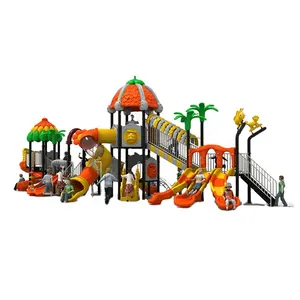 Fábrica preço crianças novo estilo Playground plástico ao ar livre com brinquedos multifuncionais e Slide